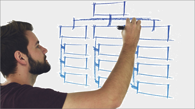 Illustration d'une trame de questionnaire à plusieurs branches
