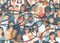 Ensemble de répondants en sous-groupes illustrant la notion de sous-échantillons