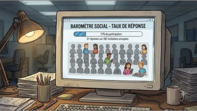 Illustration d'un faible taux de participation à une enquête de type baromètre social